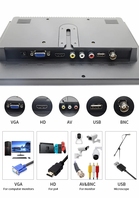 Moniteur de caméra de recul pour bus, camions, camping-cars et véhicules utilitaires lourds, avec écran LCD intelligent de 10 pouces et entrées AV, VGA, USB, HD - Vente en gros