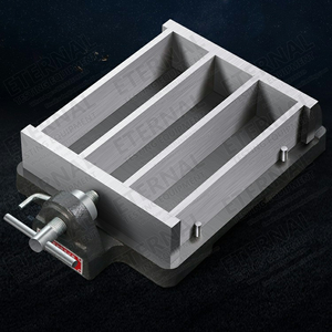 תבנית טיט בטון מלט שלוש כנופיות מעבדה יציקת טיט פלדה קוביית תבניות בדיקה אזרחית מכשיר בדיקה תבניות בדיקה - Product Image 6