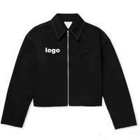Veste bomber personnalisée de haute qualité pour hommes, vêtements de plein air, surdimensionnée, noire, avec logo imprimé