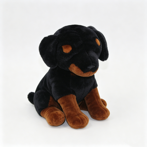 Peluche de Rottweiler personalizado, peluche de Rottweiler, perro de peluche Rottweiler, peluche de perro negro y marrón, peluche de perro realista - Product Image 4
