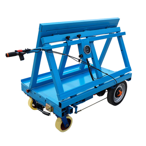 <span class=keywords><strong>Chariot</strong></span> de transport électrique portable à quatre roues en acier pour dalles de granit, de marbre et de verre, <span class=keywords><strong>chariot</strong></span> à cadre en L - Product Image 1