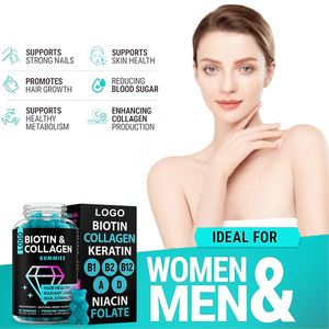 Gommes de beauté au collagène biiotine Gommes à la vitamine A D3 <span class=keywords><strong>B1</strong></span> <span class=keywords><strong>B2</strong></span> <span class=keywords><strong>B6</strong></span> B12 avec biotine et <span class=keywords><strong>vitamines</strong></span> pour la peau Gommes au collagène avec GMP - Product Image 6