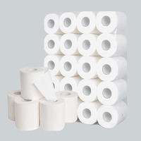 Vente en gros de papier de soie blanc chinois écologique doux pas cher imprimé en vrac paquet de rouleaux de papier de soie sans noyau importation 2ply rouleau de papier toilette
