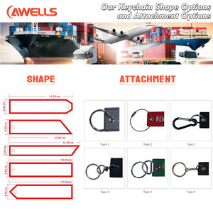 Llaveros de Poliéster Tejido Ecológico Marca AWELLS, Etiquetas de Nombre con Logotipo de Vuelo Personalizadas y Económicas con Impresión Digital - Product Image 2