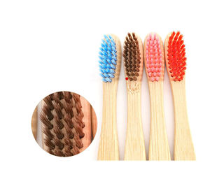 Campione gratuito personalizzato all'ingrosso biodegradabile Eco Friendly nero morbido spazzolino da denti in bambù carbone Bambo <span class=keywords><strong>Bambu</strong></span> spazzolino da denti in bambù - Product Image 4