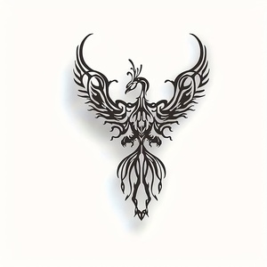 Decorazione da parete in metallo <span class=keywords><strong>Phoenix</strong></span> - Intricata decorazione artistica da parete in metallo per soggiorno, ufficio, camera da letto, cucina, decorazione moderna per interni di casa - Product Image 1