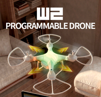 Drone éducatif Dwi Dowellin |   Drone éducatif programmable avec flux optique |   Drone STEM d'intérieur pour l'apprentissage du codage et du vol