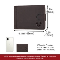 Tas Pickup Asli Pria, Dompet Sederhana dan Ringan, Penutup Pickup Ox yang Modis dan Trendi, Tas Kartu Kredit Ultra Tipis