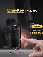 Porte-clés Enregistreur vocal numérique MINI Porte-clés Enregistreur vocal 192kbps WAV vers WMA/MP3/WAV Mini Enregistreur Audio PQ107