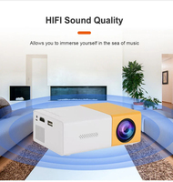 Mini Proyector LED Portátil, Proyector de Cine en Casa 720P YG300, Proyector de Video para Películas y Juegos al Aire Libre