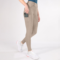Culotte d'équitation en silicone personnalisée pour dames avec poches culotte d'équitation à séchage rapide élastique femmes Jodhpurs Leggings d'équitation