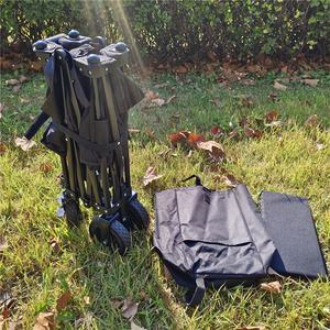 Meilleure vente de wagon de camping pliable de grande capacité <span class=keywords><strong>prix</strong></span> bas d'usine direct d'usine chariot de jardin commercial en acier quatre roues OEM - Product Image 5