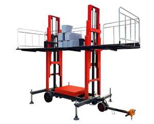 Elevador vertical móvil Elevador de albañilería Plataforma elevadora de andamio eléctrico - Product Image 3