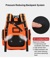 Sac de premiers secours de grande capacité étanche ignifuge et résistant à l'usure avec réflecteurs pour les pompiers EMT EMS