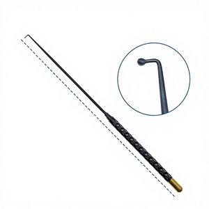 Juego de instrumentos manuales de acero inoxidable Hasni: Gancho microquirúrgico para nervios y vasos, espátula, disección tipo lágrima 4*0.9mm y cureta - Product Image 1