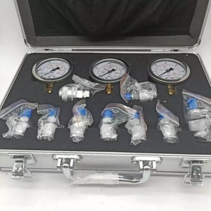 Juego de 3 Manómetros de Presión Hidráulica para Excavadora, Kit de Medición de Presión Hidráulica - Product Image 2