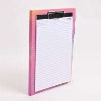 Porte-stylo de présentation pliable en papier A4 écologique personnalisé en gros, porte-stylo d'infirmière personnalisé, bureau scolaire, fabriqué de manière durable