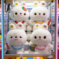 Peluches Anime Lapin de 8 Pouces, Jouets en Peluche pour Enfants, Idéales pour les Machines à Pinces