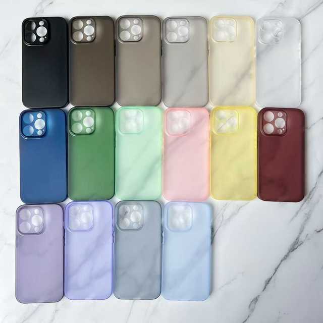 Ultra Thin Matte PP Shockproof Mobile Phone Case for with Camera Protector and Phone Back Cover