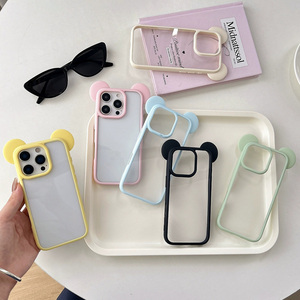 <span class=keywords><strong>Coque</strong></span> <span class=keywords><strong>de</strong></span> téléphone portable transparente en TPU avec oreilles <span class=keywords><strong>de</strong></span> <span class=keywords><strong>Mickey</strong></span>, antichoc et anti-traces <span class=keywords><strong>de</strong></span> doigts, pour filles, compatible avec les modèles 16 et 15 - Product Image 2