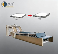 Laminateur de flûtes entièrement automatique, machine à laminer le carton ondulé pour la production de boîtes en carton