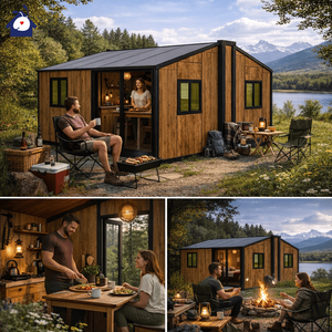 YILIAN Maison conteneur préfabriquée en panneaux sandwich d'acier extensible 20Ft 40Ft 700, mini-villa 2 chambres, garantie 5 ans - Product Image 6