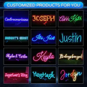 Aurora Custom Gepersonaliseerde Acryl Flex Elektronische Lamp Waterdichte Neon Borden Geschikt Voor Bruiloften Bars Winkels Borden Lichten