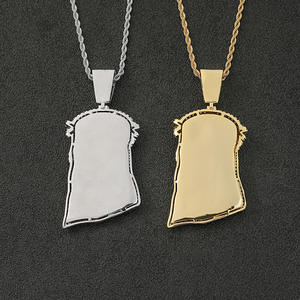 गर्म बेच सोने भरा गहने आइस्ड बाहर के लिए पेंडेंट हार हिप हॉप 18K धार्मिक आभूषण - Product Image 4