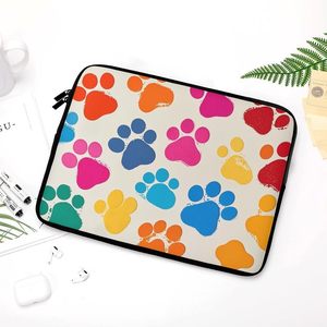 Smeta Nhà Máy Tùy Chỉnh <span class=keywords><strong>Neoprene</strong></span> Đầy Màu Sắc Dog Paw Máy Tính Xách Tay Tay Áo 13Inch Máy Tính Xách Tay Trường Hợp Siêu Mỏng Trọng Lượng Nhẹ Máy Tính Xách Tay Bảo Vệ Trường Hợp - Product Image 5