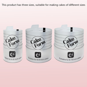 Juego <span class=keywords><strong>de</strong></span> moldes profesionales mate para pasteles <span class=keywords><strong>de</strong></span> 4 a 10 pulgadas, herramienta redonda para moldear aros <span class=keywords><strong>de</strong></span> mousse, postres para fiestas - Product Image 2