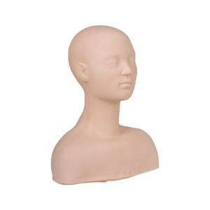 Entrenamiento de belleza Manejo DE LA PIEL Silicona suave Práctica de acupuntura Maniquí de silicona Masaje facial Cabeza de entrenamiento con hombro - Product Image 6