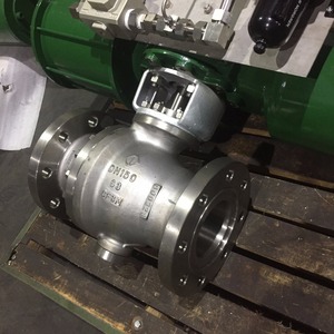 Conexión de 2 piezas con brida, neumática, de acero inoxidable, tipo bola QA647-150lb-CF8M - Product Image 6