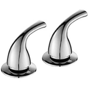 Poignée de robinet moderne en chrome et zinc avec garantie de plus de 5 ans, contrôle le statut ouvert/fermé du cartouche pour robinets de salle de bain de 4 pouces et 8 pouces - Product Image 1