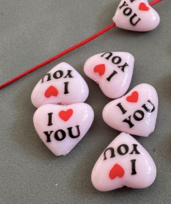 i love you (in pink) 300pcs/bag