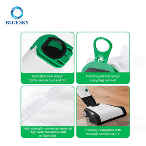 Sacs à poussière de remplacement de filtre moteur d'<span class=keywords><strong>aspirateur</strong></span> personnalisés pour les aspirateurs sans fil Vorwerks <span class=keywords><strong>Kobold</strong></span> VB100 FP100 - Product Image 6