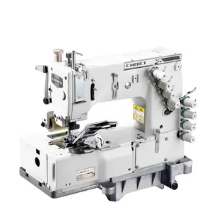 Máquina de coser de doble cadena con 4 agujas para camisa frontal, GC1404PSF