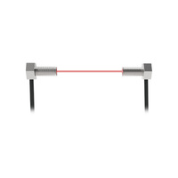 Détection de petits objets de 0.5mm à travers l'entrée de lumière laser à faisceau sur le capteur laser d'absence de présence de distance de détection de 500mm