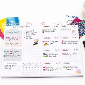 Weekly Planner <b>Notepad</b> Custom <b>A5</b> Hardcover Leather 100 Sheets Gift - Product Image 4