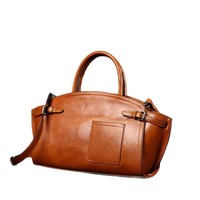 Sac fourre-tout en cuir de vachette souple pour femme, grande capacité, avec poignée supérieure, bandoulière amovible et poche extérieure