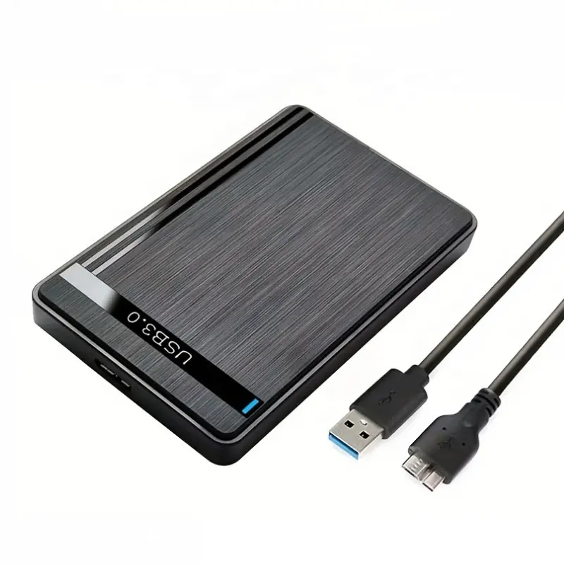 7.5/9mm 2.5 "SATA SSD HDD SSD 인클로저 2.5 인치 SATA 하드 디스크 USB3.0 /Type-C 하드 디스크 박스 케이스