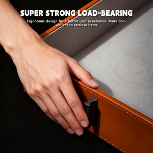 TIANYI Pull Out Aluminum Alloy Bedroom Underwear <b>Storage</b> <b>Box</b> Silent Wardrobe Accessory with Cover - Product Image 2