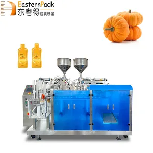 Automatische vorgefertigte Multifunktions-Beutel verpackung Multi-Station Juice Liquid Spout Pouch Verpackungs maschine