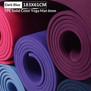 Tapete de <span class=keywords><strong>Yoga</strong></span> Monocromático Personalizado de Protección Ambiental, TPE Engrosado de 8 mm, Rollo de 183 cm, Venta al por Mayor - Product Image 4