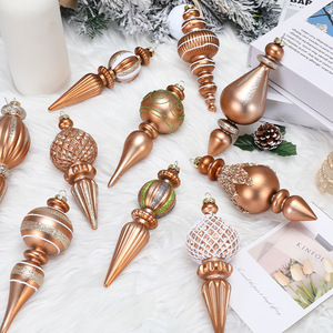 New Multi-color Electroplated Irregular Water Drop Christmas Balls Set Painted Xmas <b>Tree</b> Ornaments Holiday Decor - Product Image 5