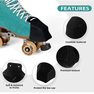 Leather roller skate <b>toe</b> <b>caps</b>, wear-resistant <b>toe</b> <b>caps</b>, custom-made roller skate brake <b>toe</b> <b>caps</b>. - Product Image 4
