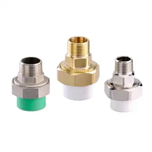 Factory directly hot selling brass PPR pip fitting male female threaded union