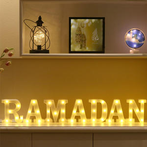Lettere LED Eid Mubarak a Batteria, Luci Decorative per <span class=keywords><strong>Capodanno</strong></span>, Ramadan Kareem, Illuminazione da Parete e Tavolo Y561 - Product Image 4