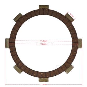 Üç tekerlekli motosiklet parçaları kauçuk debriyaj plakası sürtünme diski LF175 175cc 6 + 1 adet/Set friksiyon plakası debriyaj plakası - Product Image 2