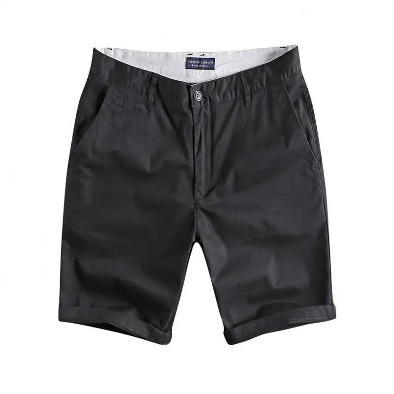 Pantalones cortos para hombre precio barato verano moda algodón Chino shorts hombres alta calidad Cargo shorts para hombres casual