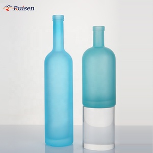 <span class=keywords><strong>Botella</strong></span> de Vidrio <span class=keywords><strong>Azul</strong></span> Esmerilado de Alta Calidad para Agua, 500ml 750ml, <span class=keywords><strong>Botella</strong></span> de Vino Frutal, <span class=keywords><strong>Botella</strong></span> de Vidrio Sellada de Alta Gama para Licor y <span class=keywords><strong>Tequila</strong></span> - Product Image 1